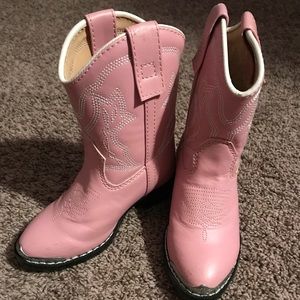 Durango Toddler Dusty Pink and Chrome WesternBoot